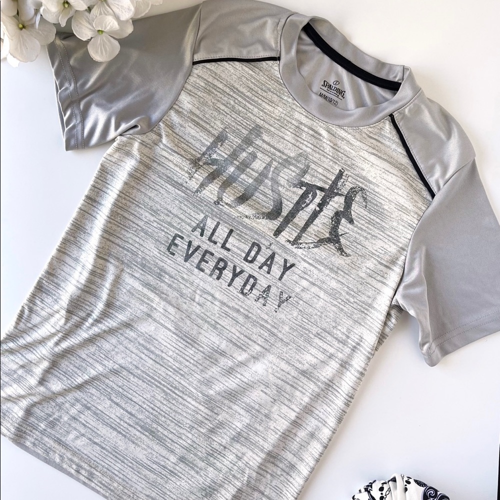 3/$20 Spaulding hustle all day every day shirt